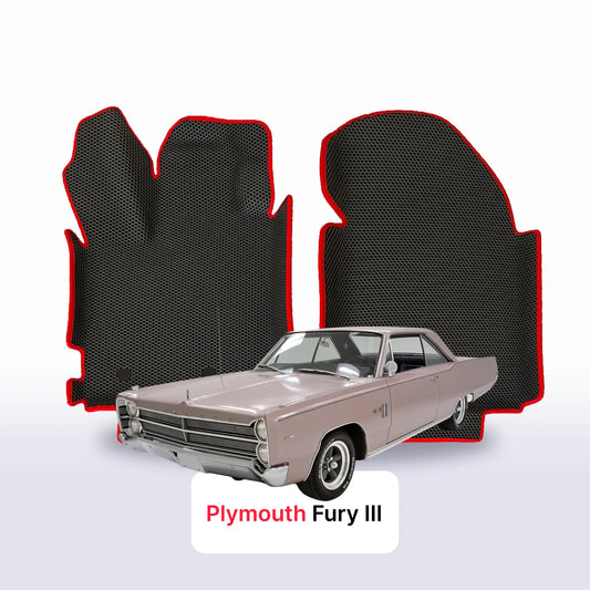 Fußmatten EVA für Plymouth Fury 3 Gen 1967-1968 Jahr SPORT COUPE