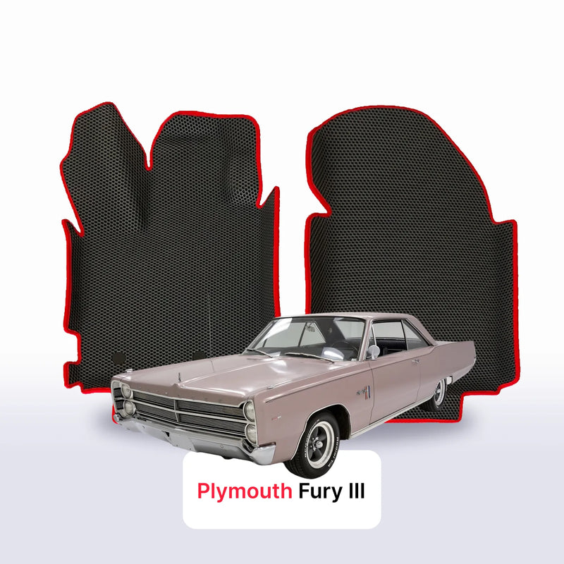 Fußmatten EVA für Plymouth Fury 3 Gen 1967-1968 Jahr SPORT COUPE