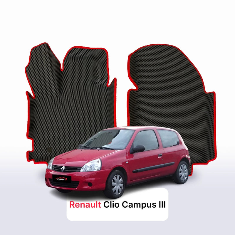 Fußmatten EVA für Renault Clio Campus 3 gen 2005-2012 jahr SCHÄGHECK 3 türer