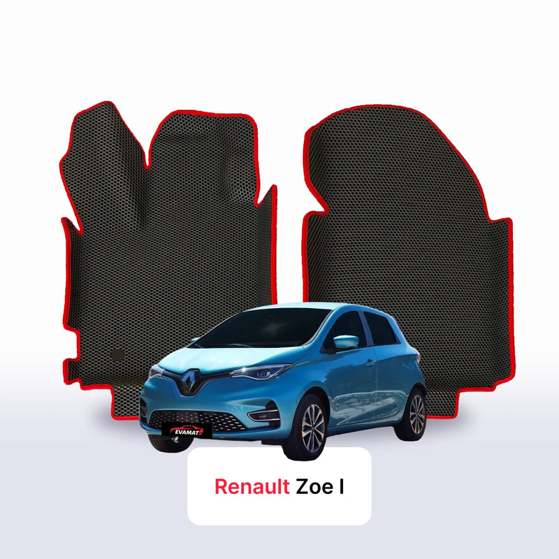 Fußmatten EVA für Renault ZOE 1 gen 2012-2024 jahr Elektrisch SCHÄGHECK 5 türer