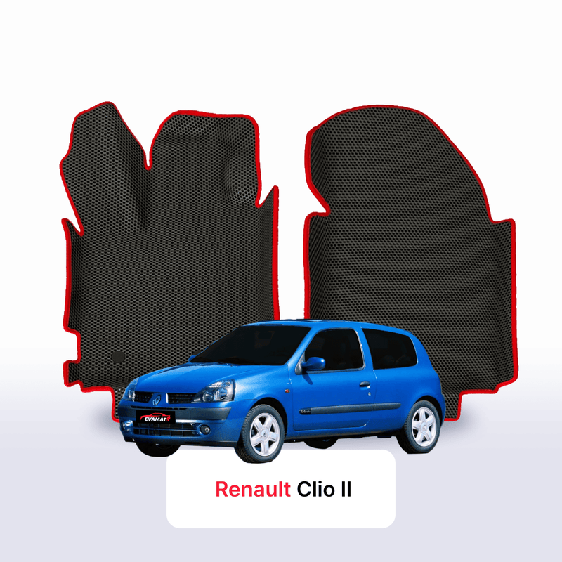 Fußmatten EVA für Renault Clio 2 gen 2001-2013 jahr SCHÄGHECK 3 türer