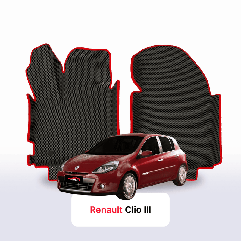Fußmatten EVA für Renault Clio 3 gen 2005-2014 jahr  SCHÄGHECK 5 türer