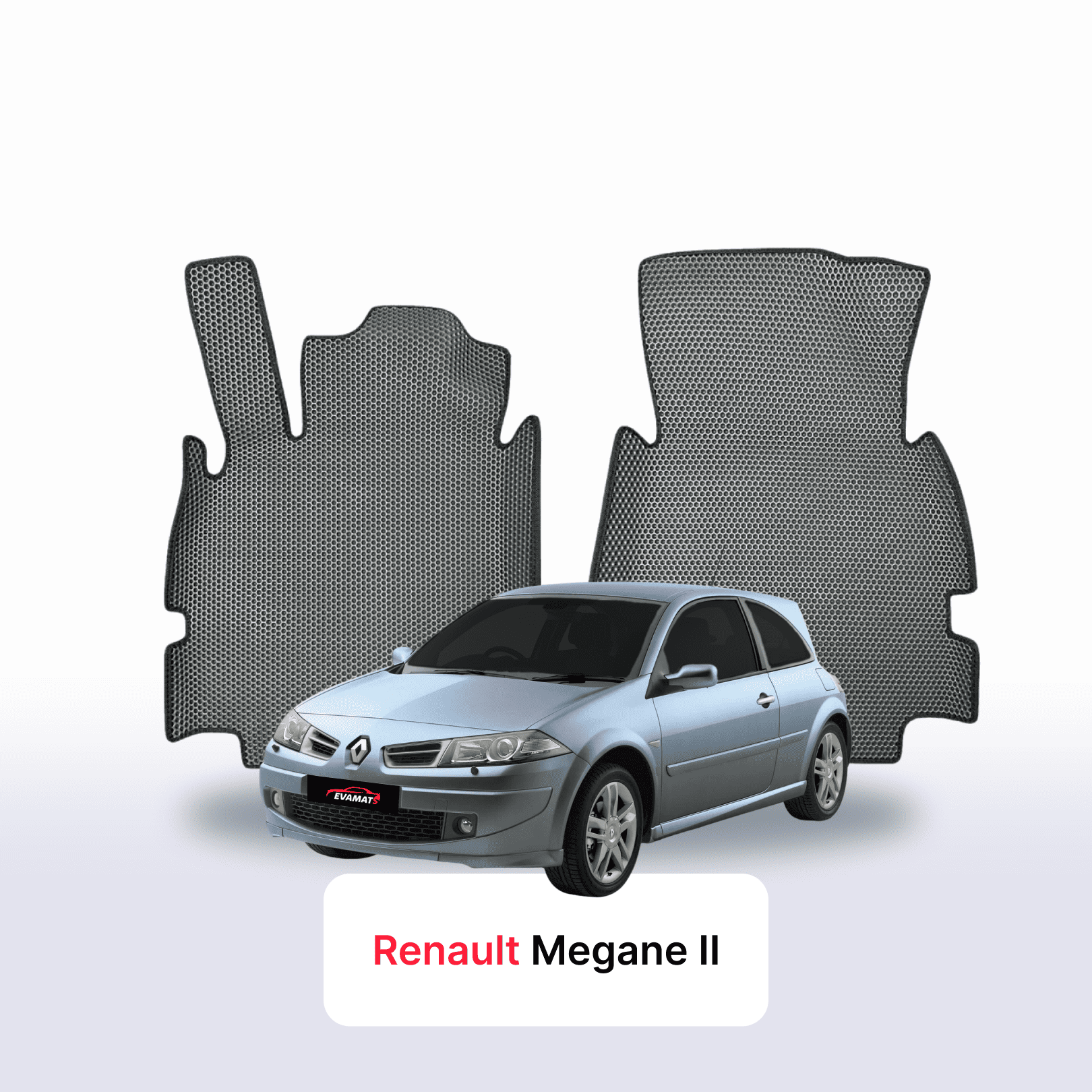 Fußmatten EVA für Renault Megane 2 gen 2002-2009 jahr SCHÄGHECK 3 türer