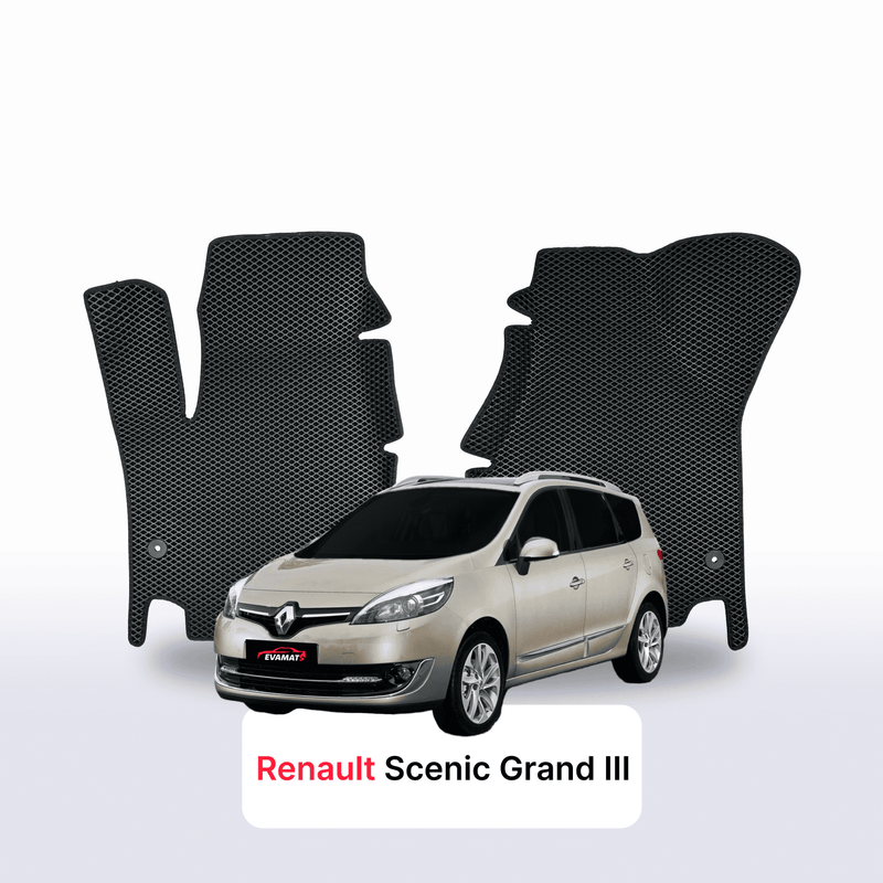 Fußmatten EVA für Renault Scenic Grand 3 gen 2009-2016 jahr MINIVAN
