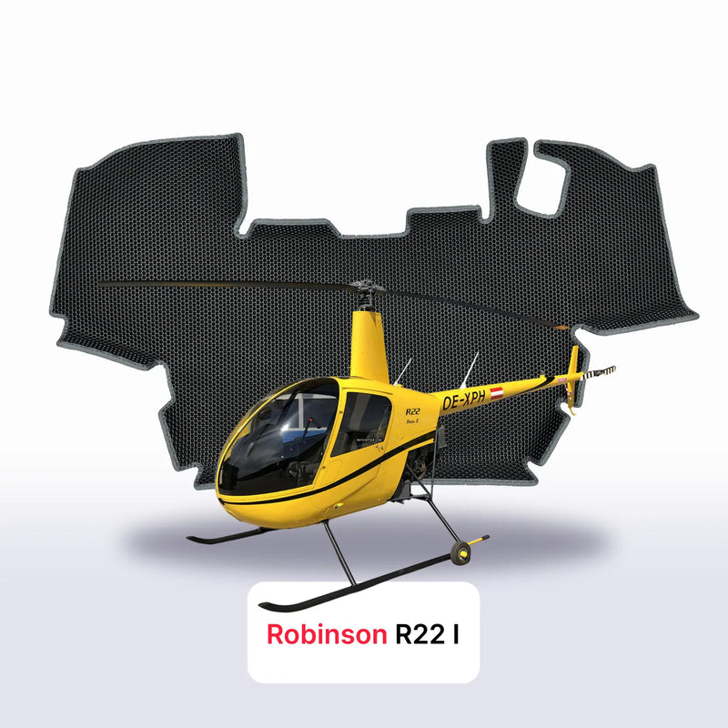 Fußmatten EVA für Robinson R22 1 gen 1979-2028 jahr HUBSCHRAUBER