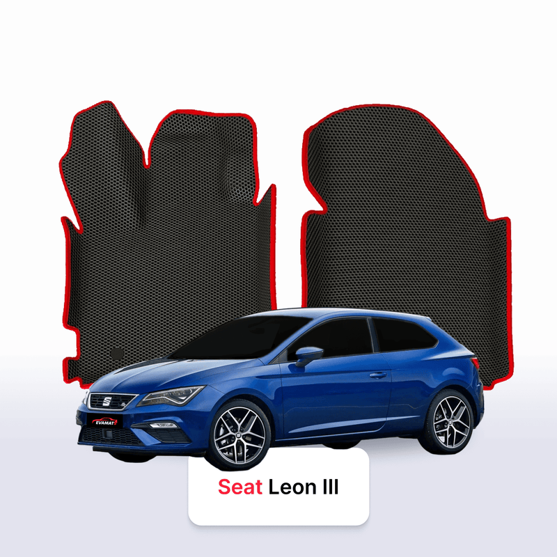 Fußmatten EVA für SEAT Leon 3 gen 2012-2020 jahr SCHÄGHECK 3 türer