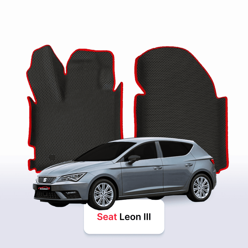 Fußmatten EVA für SEAT Leon 3 gen 2012-2020 jahr SCHÄGHECK 5 türer