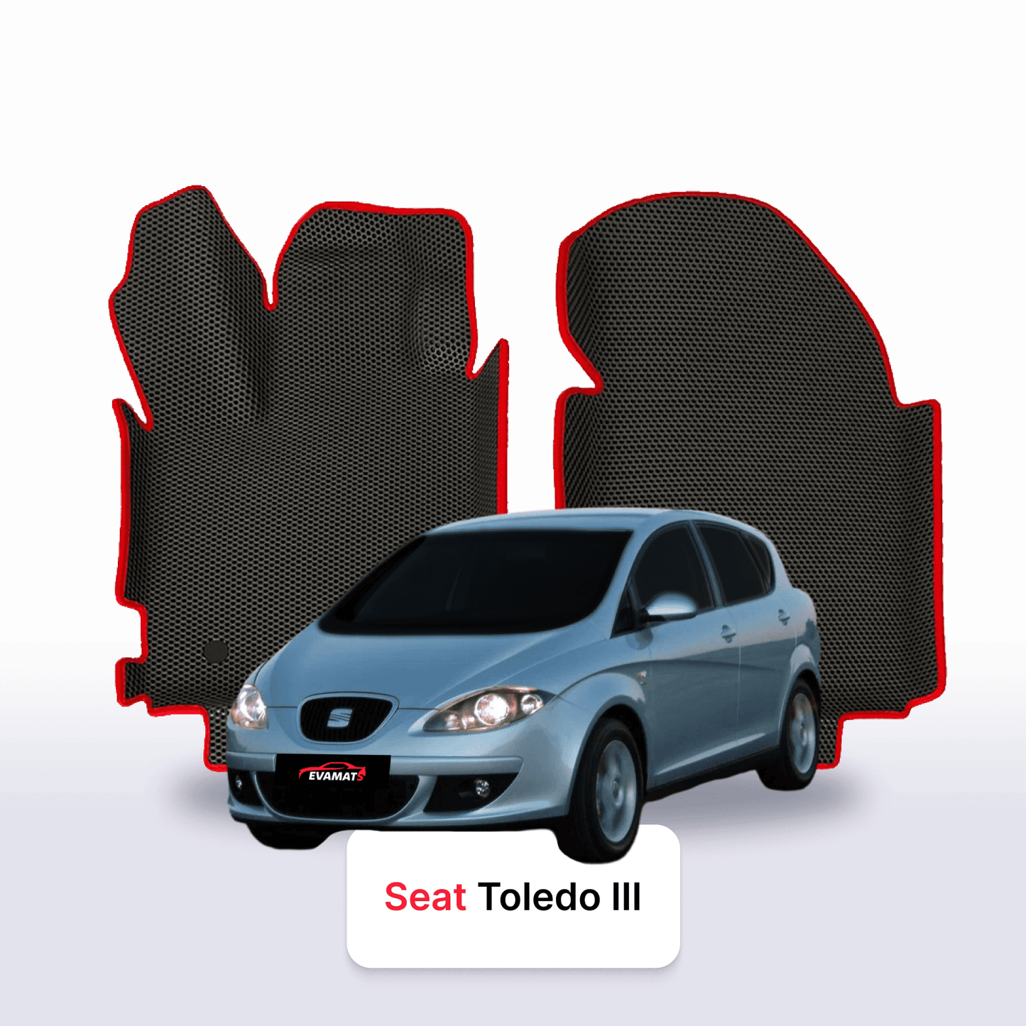 Fußmatten EVA für SEAT Toledo 3 gen 2004-2009 jahr SCHÄGHECK 5 türer