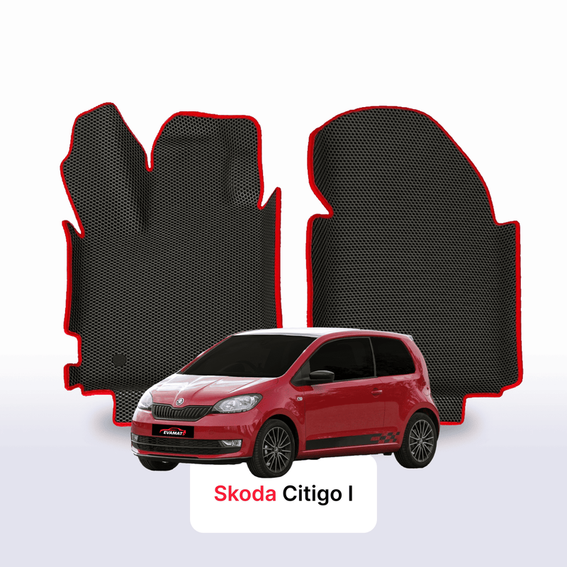 Fußmatten EVA für Skoda Citigo 1 gen 2011-2020 SCHÄGHECK 3 türer