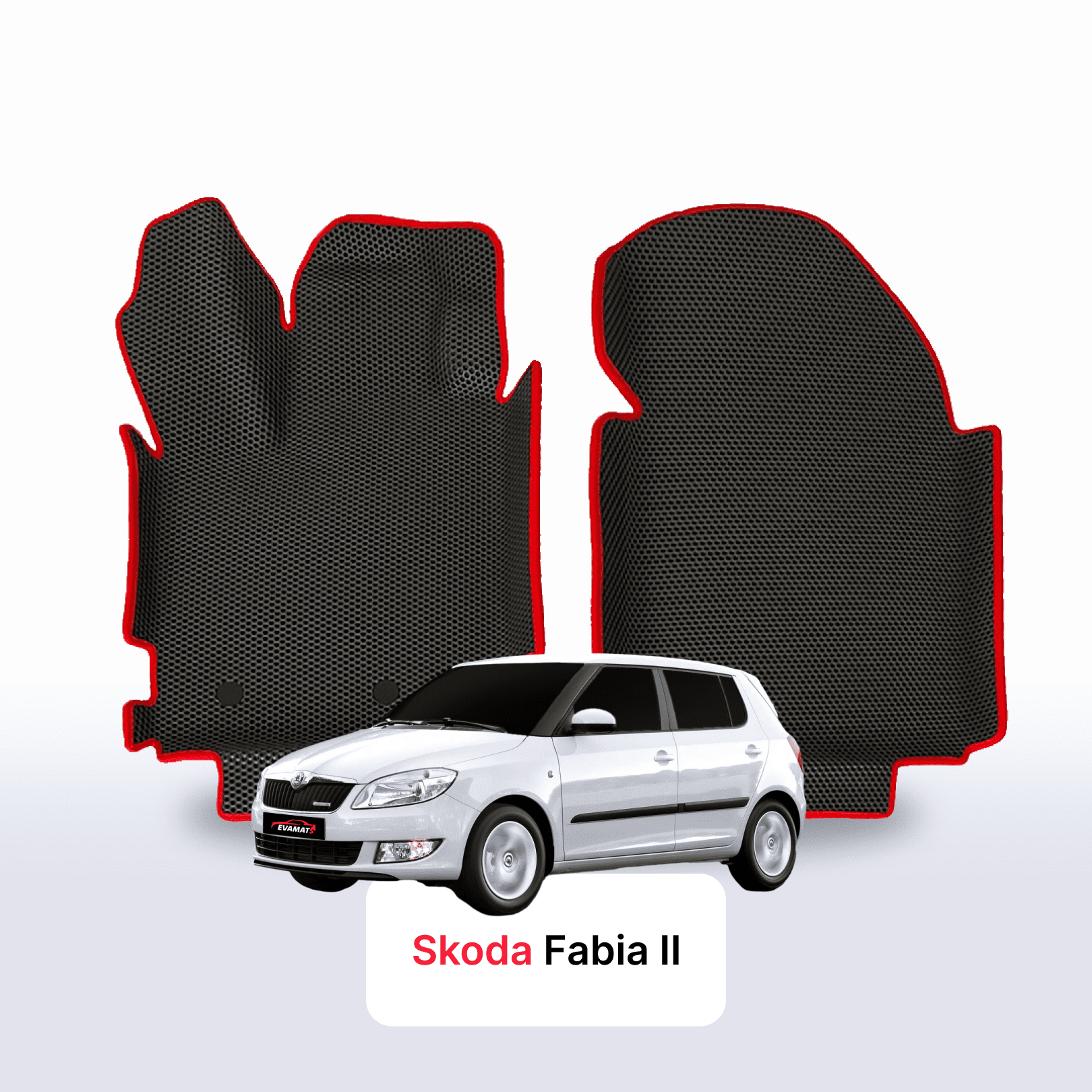 Fußmatten EVA für Skoda Fabia 2 gen 2007-2014 jahr SCHÄGHECK5 türer