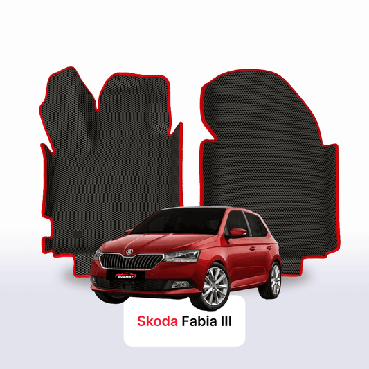 Fußmatten EVA für Skoda Fabia 3 gen 2014-2022 Jahr SCHRÄGHECK 5-Türer