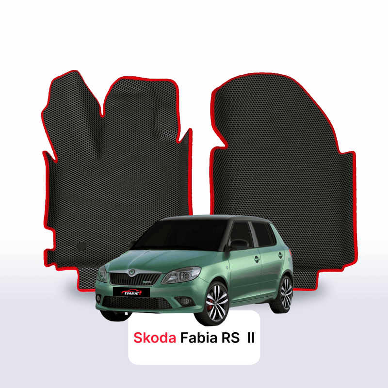Fußmatten EVA für Skoda Fabia RS 2 gen 2010-2014 jahr SCHÄGHECK 5 türer