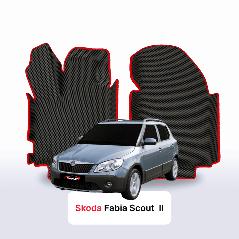 Fußmatten EVA für Skoda Fabia Scout 2 gen 2010-2014 jahr SCHÄGHECK 5 türer