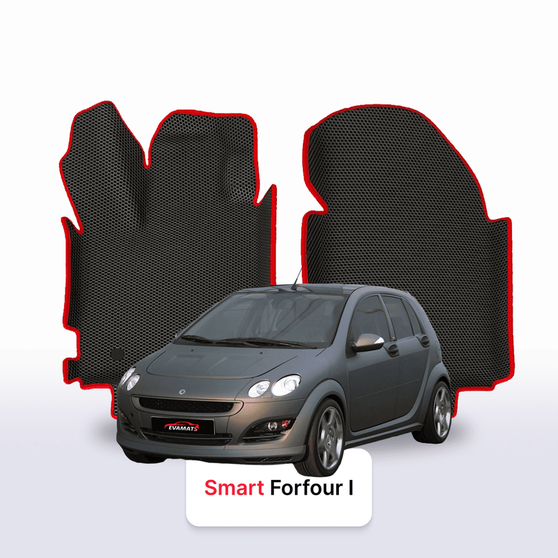 Fußmatten EVA für Smart Forfour 1 gen 2004-2006 jahr SCHÄGHECK 5 türer