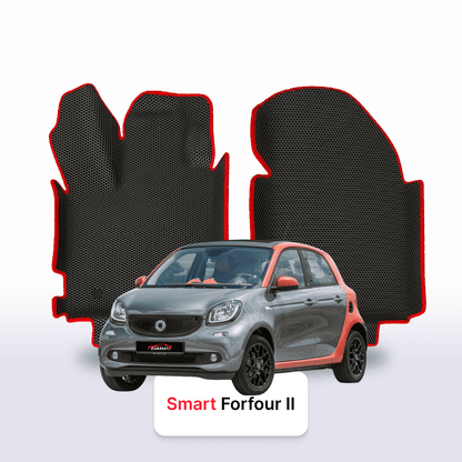 Fußmatten EVA für Smart Forfour W453 2 gen 2014-2023 jahr SCHÄGHECK 5 türer
