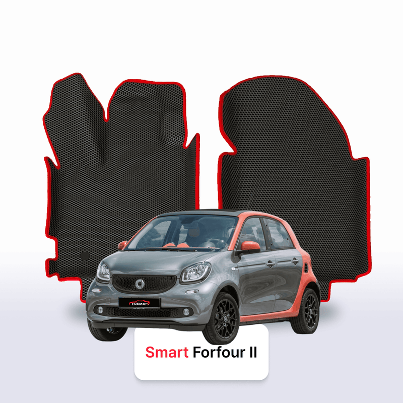 Fußmatten EVA für Smart Forfour W453 2 gen 2014-2023 jahr SCHÄGHECK 5 türer