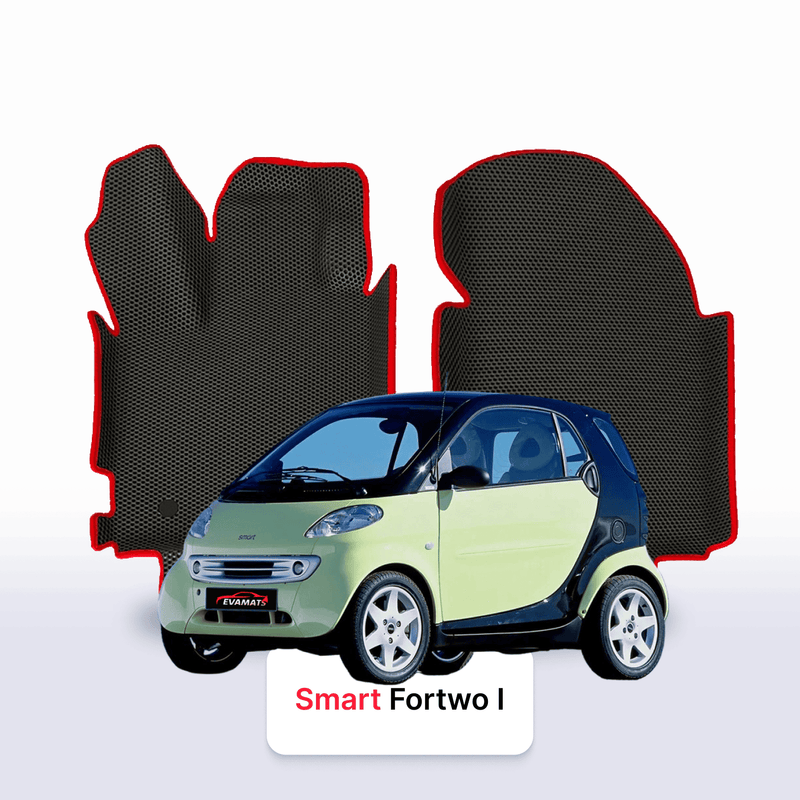 Fußmatten EVA für Smart Fortwo 1 gen 1998-2007 jahr SCHÄGHECK 3 türer