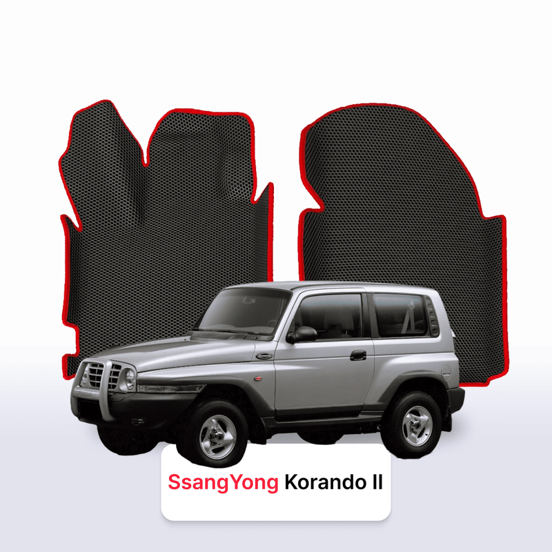 Fußmatten EVA für SsangYong Korando 2 gen 1996-2006 jahr SUV 3 türer