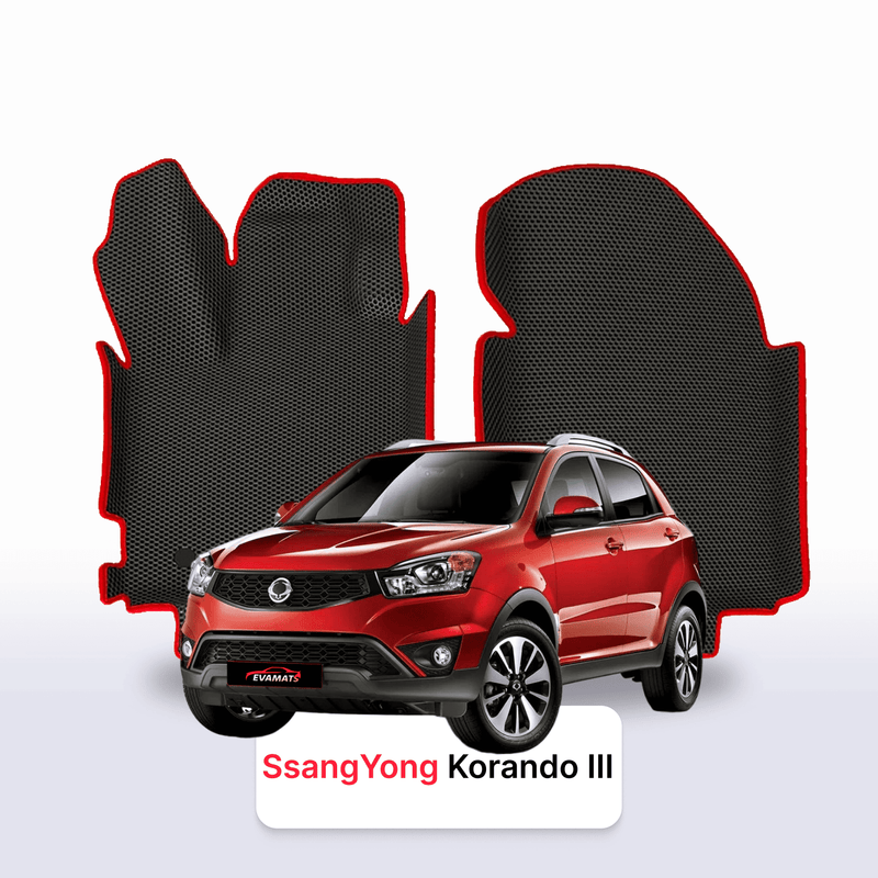 Fußmatten EVA für SsangYong Korando 3 gen 2010-2019 jahr SUV 5 türer