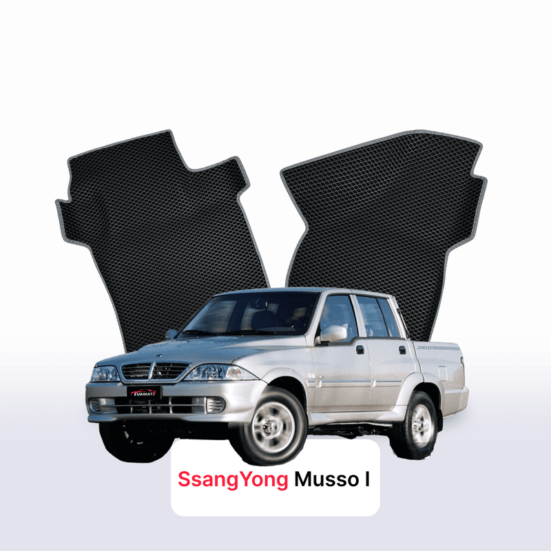 Fußmatten EVA für SsangYong Musso 1 gen 1998-2006 jahr PICK-UP doppelkabine