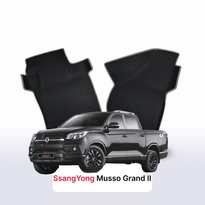Fußmatten EVA für SsangYong Musso Grand 2 gen 2018-2027 jahr PICK-UP doppelkabine