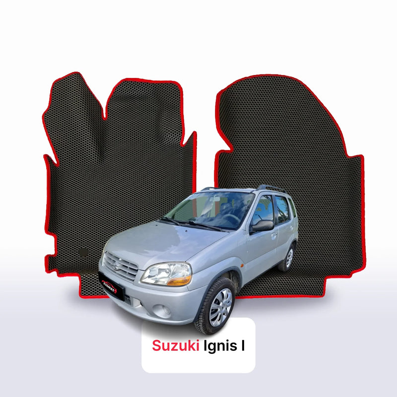 Fußmatten EVA für Suzuki Ignis 1 gen 2000-2006 jahr SCHÄGHECK 5 türer