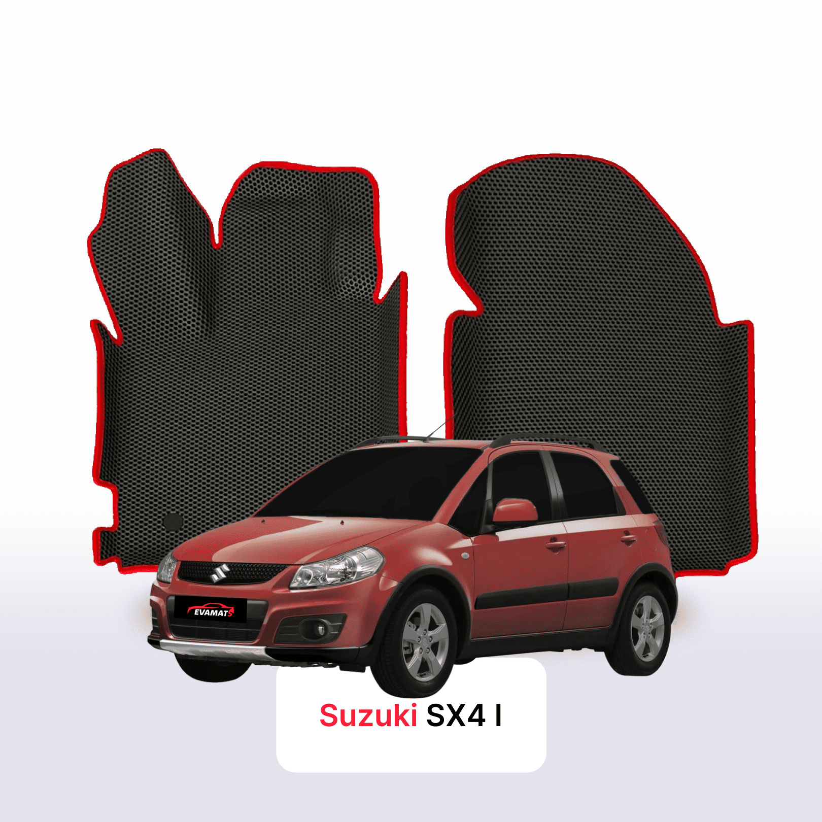 Fußmatten EVA für Suzuki SX4 1 gen 2006-2014 jahr SCHÄGHECK 5 türer