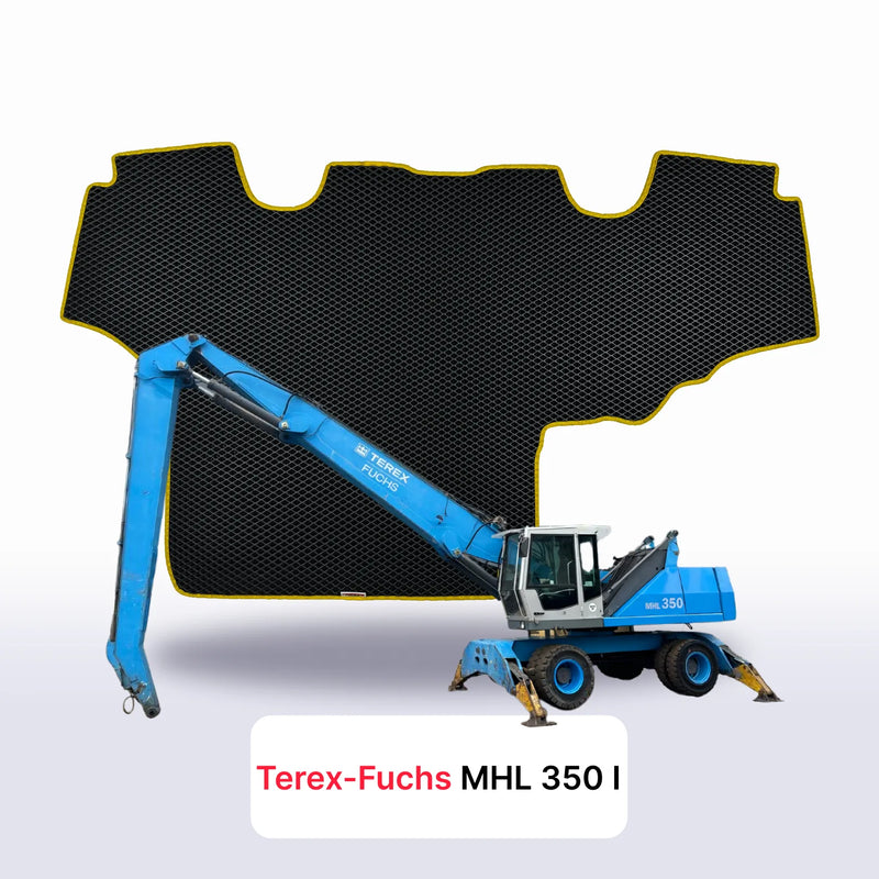 Fußmatten EVA für Terex-Fuchs MHL 350 1 gen 2007-2027 jahr BAGGER