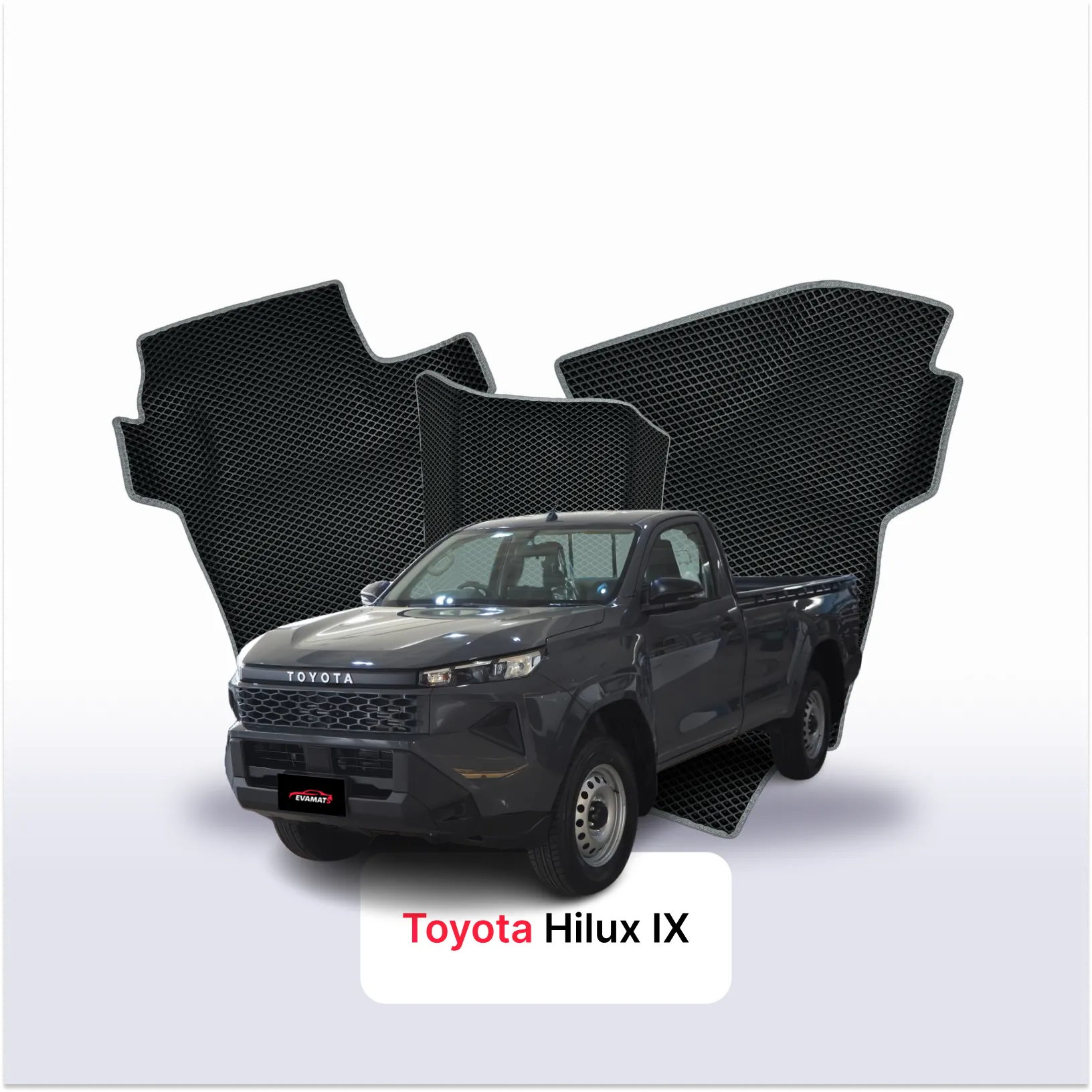 Fußmatten EVA für Toyota Hilux IX gen 2026-2030 jahr PICK-UP einzelkabine
