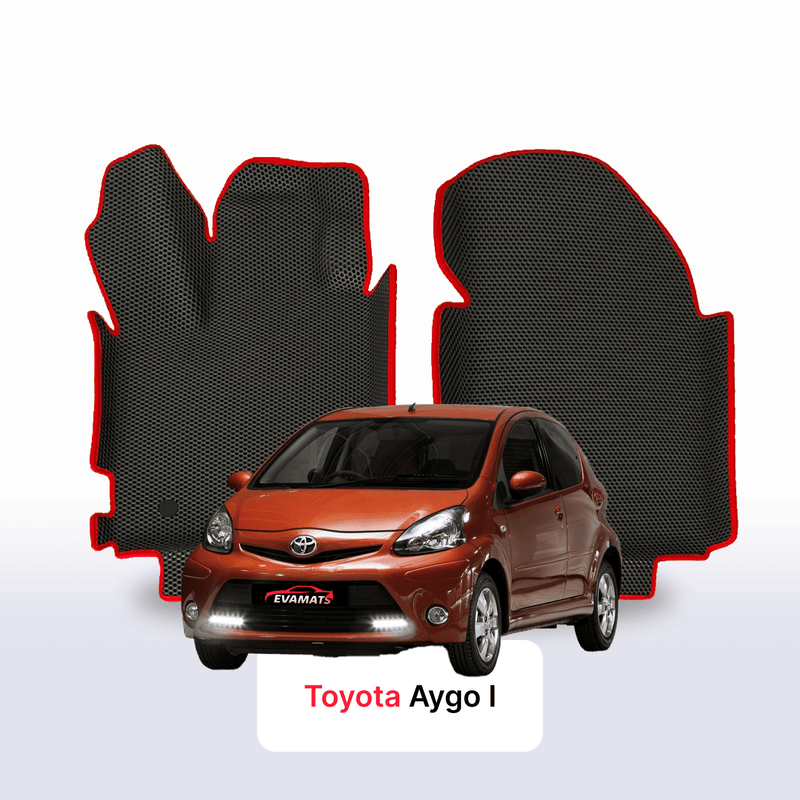 Fußmatten EVA für Toyota Aygo 1 gen 2005-2014 jahr SCHÄGHECK 5 türer