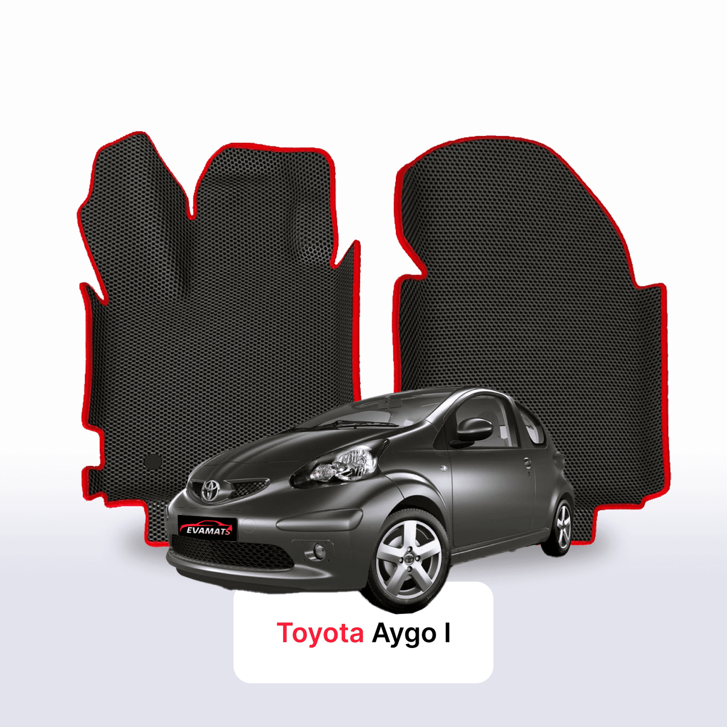 Fußmatten EVA für Toyota Aygo 1 gen 2005-2014 jahr SCHÄGHECK 3 türer
