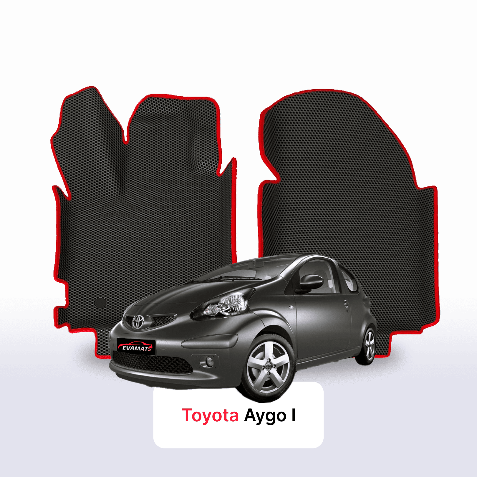 Fußmatten EVA für Toyota Aygo 1 gen 2005-2014 jahr SCHÄGHECK 3 türer