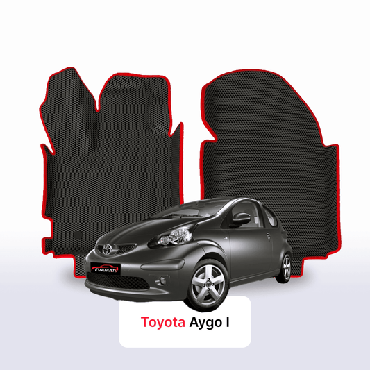 Fußmatten EVA für Toyota Aygo 1 gen 2005-2014 jahr SCHÄGHECK 3 türer