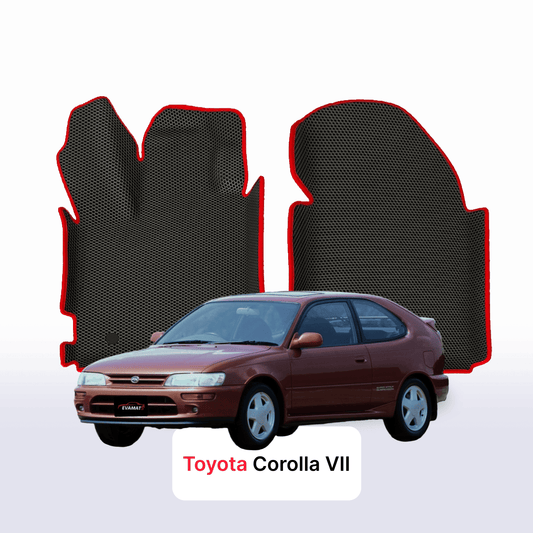Fußmatten EVA für Toyota Corolla 7 gen 1992-1997 jahr SCHÄGHECK 3 türer