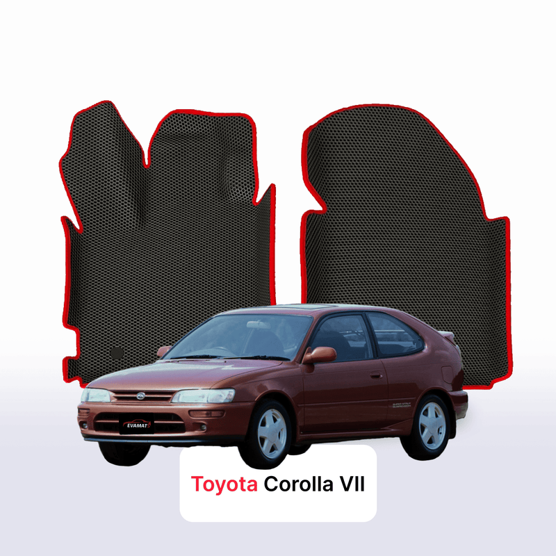 Fußmatten EVA für Toyota Corolla 7 gen 1992-1997 jahr SCHÄGHECK 3 türer