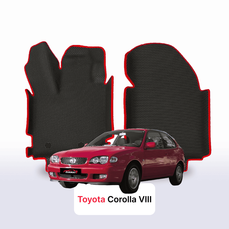 Fußmatten EVA für Toyota Corolla 8 gen 1997-2002 jahr SCHÄGHECK 3 türer