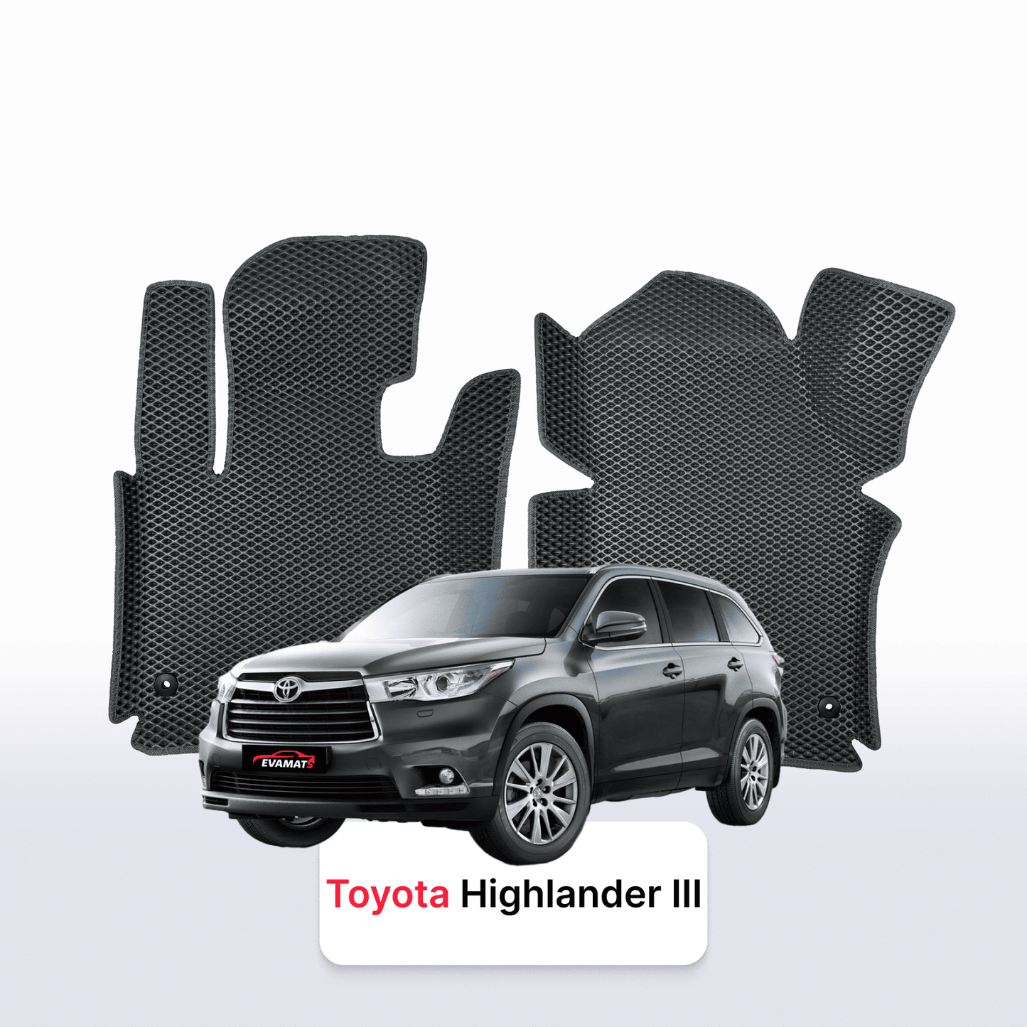 Fußmatten EVA für Toyota Highlander 3 gen 2013-2019 jahr SUV 5 türer