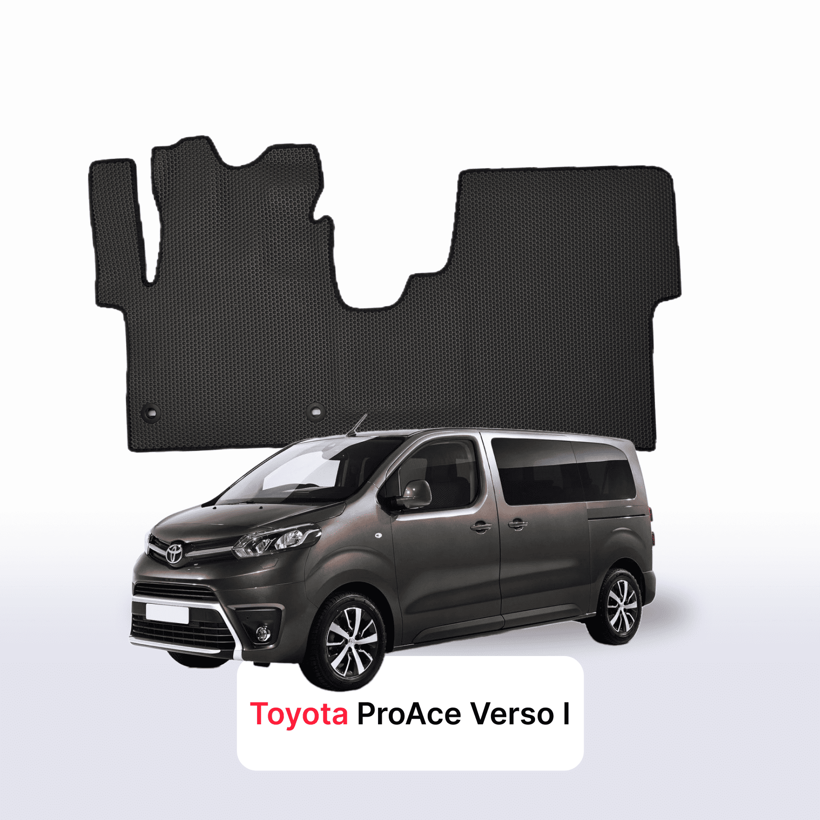Fußmatten EVA für Toyota ProAce Verso 2016-2028 jahr MINIVAN 9 sitzer