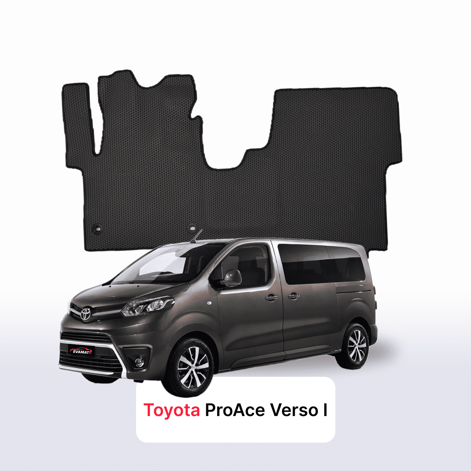 Fußmatten EVA für Toyota ProAce Verso 2016-2028 jahr MINIVAN 7 sitzer