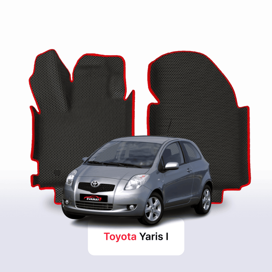 Fußmatten EVA für Toyota Yaris 2 gen 2005-2012 jahr SCHÄGHECK 3 türer