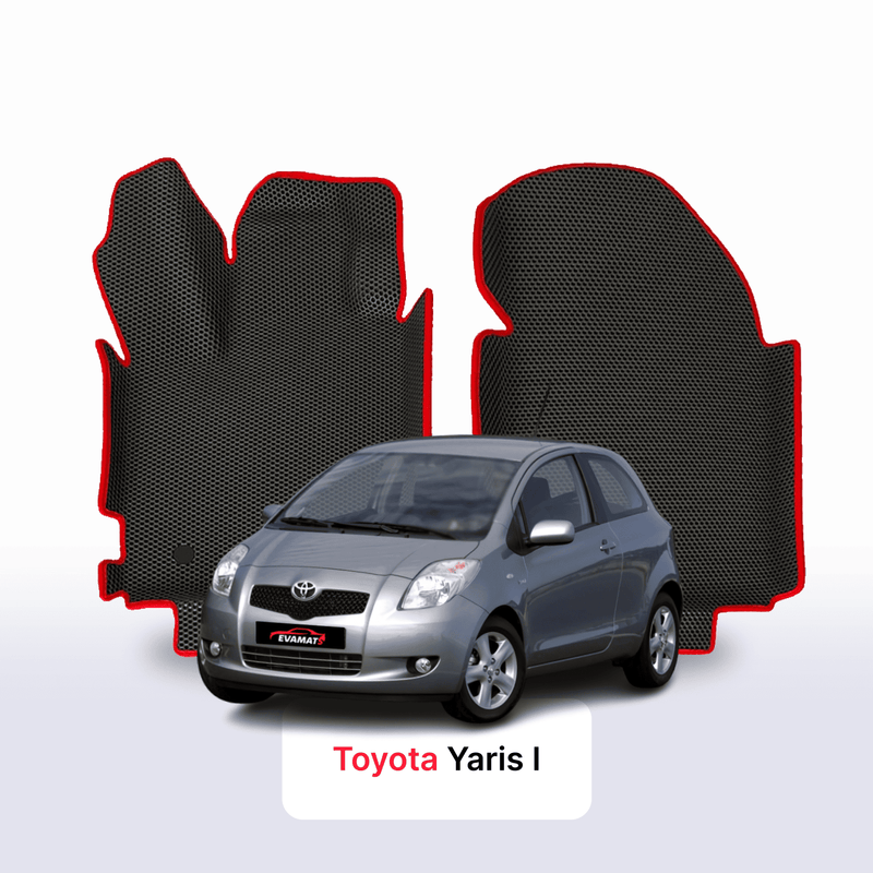 Fußmatten EVA für Toyota Yaris 2 gen 2005-2012 jahr SCHÄGHECK 3 türer