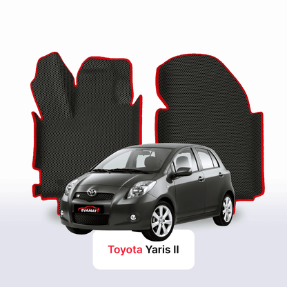 Fußmatten EVA für Toyota Yaris 2 gen 2005-2012 jahr SCHÄGHECK 5 türer