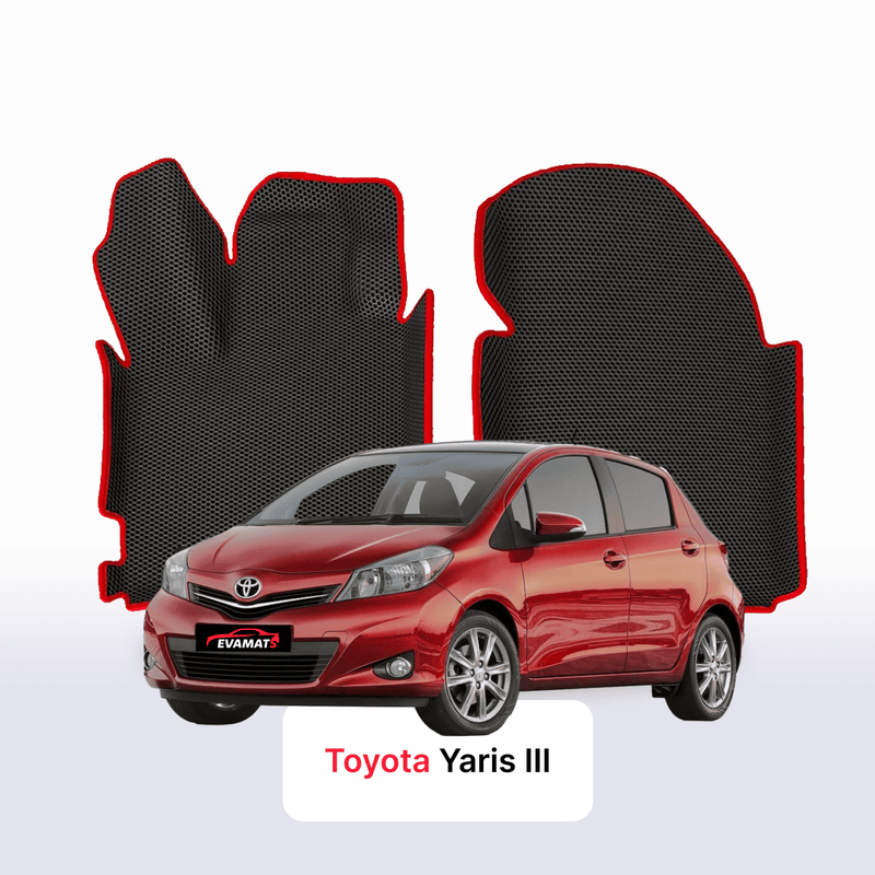 Fußmatten EVA für Toyota Yaris 3 gen 2010-2020 jahr SCHÄGHECK 5 türer