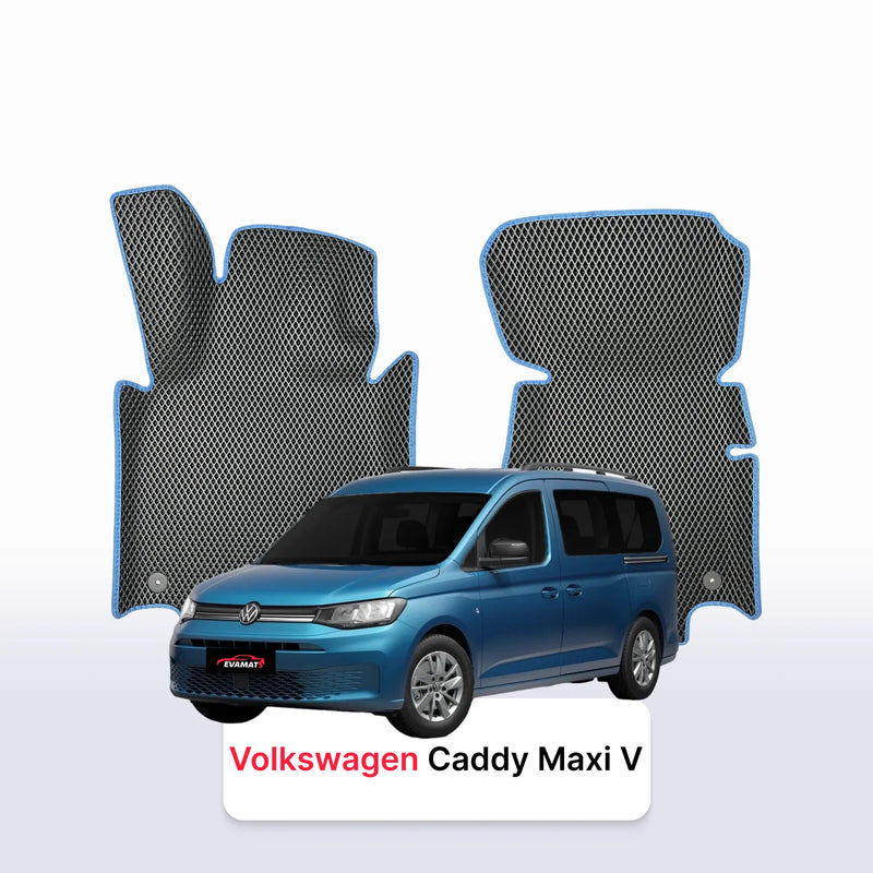 Fußmatten EVA für Volkswagen Caddy Maxi V gen 2020-2028 jahr MINIVAN 7 sitzer