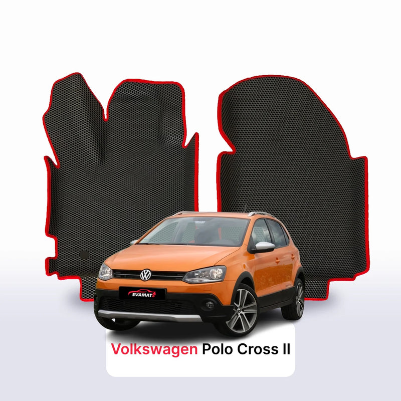 Fußmatten EVA für Volkswagen Polo Cross II gen 2009-2017 jahr SCHÄGHECK 5 dzwi