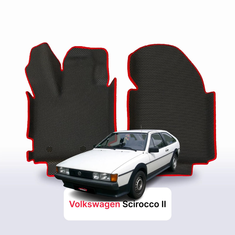 Fußmatten EVA für Volkswagen Scirocco II gen 1981-1992 jahr COUPE 3 türer