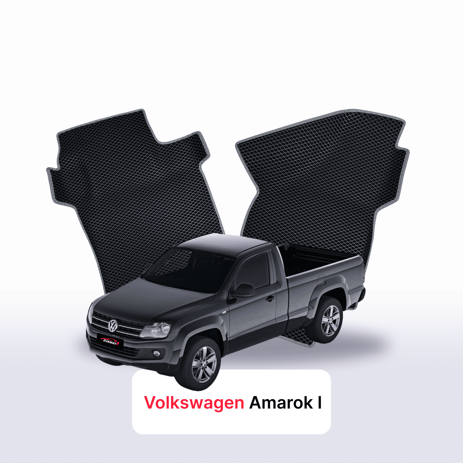 Fußmatten EVA für Volkswagen Amarok I gen 2010-2016 jahr PICK-UP einzelkabine