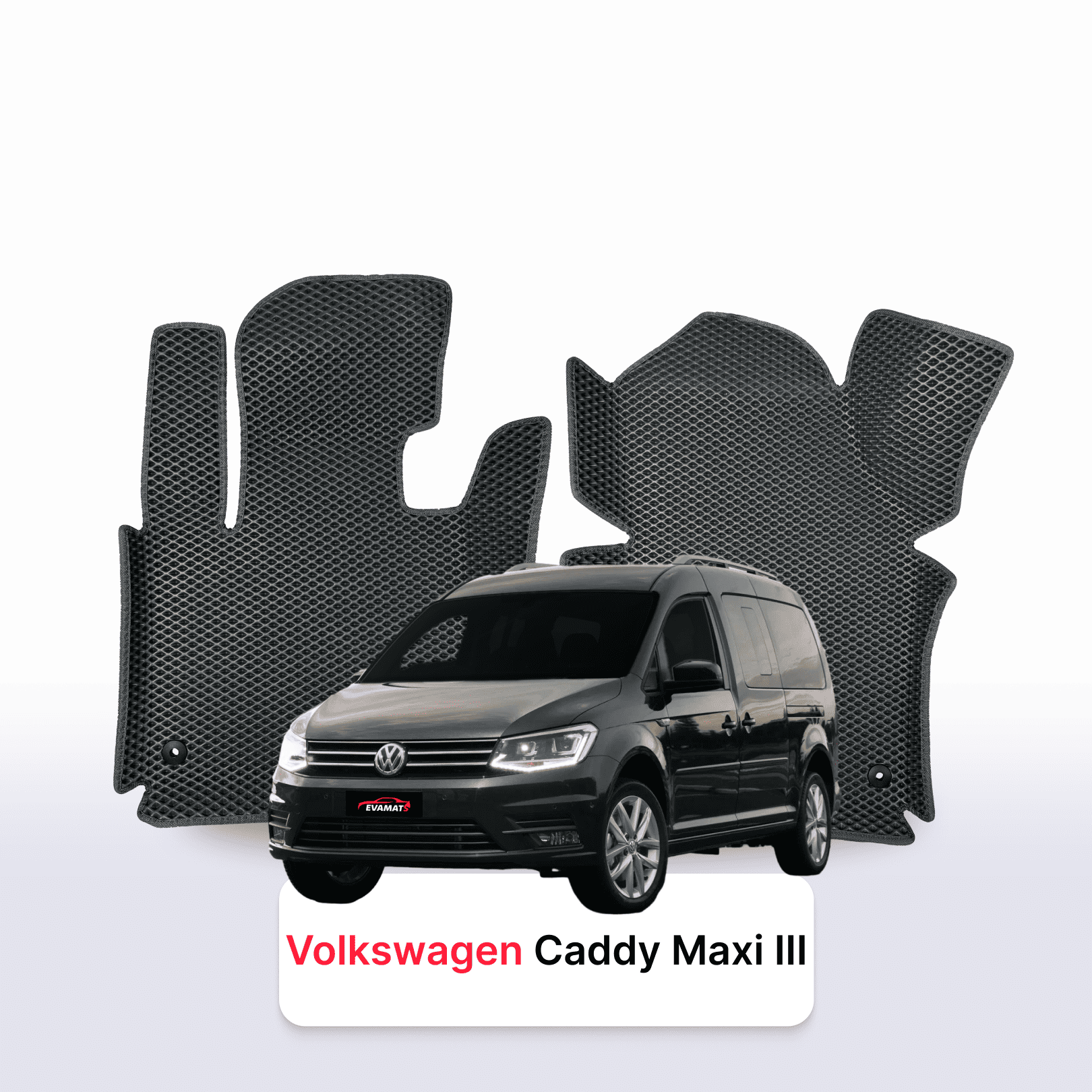 Fußmatten EVA für Volkswagen Caddy Maxi III gen 2004-2020 jahr MINIVAN 7 sitzer