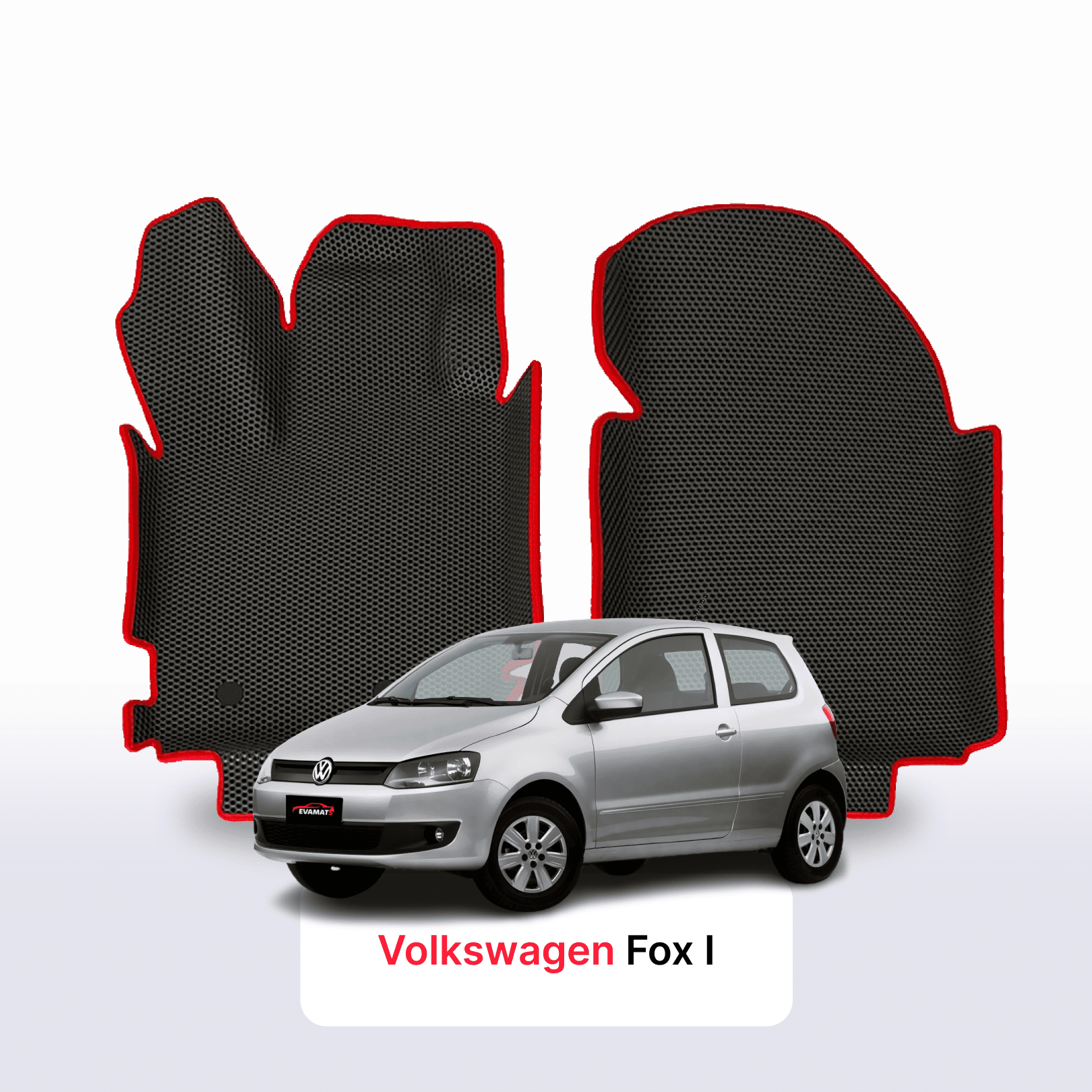 Fußmatten EVA für Volkswagen Fox I gen 2003-2021 jahr SCHÄGHECK 3 türer