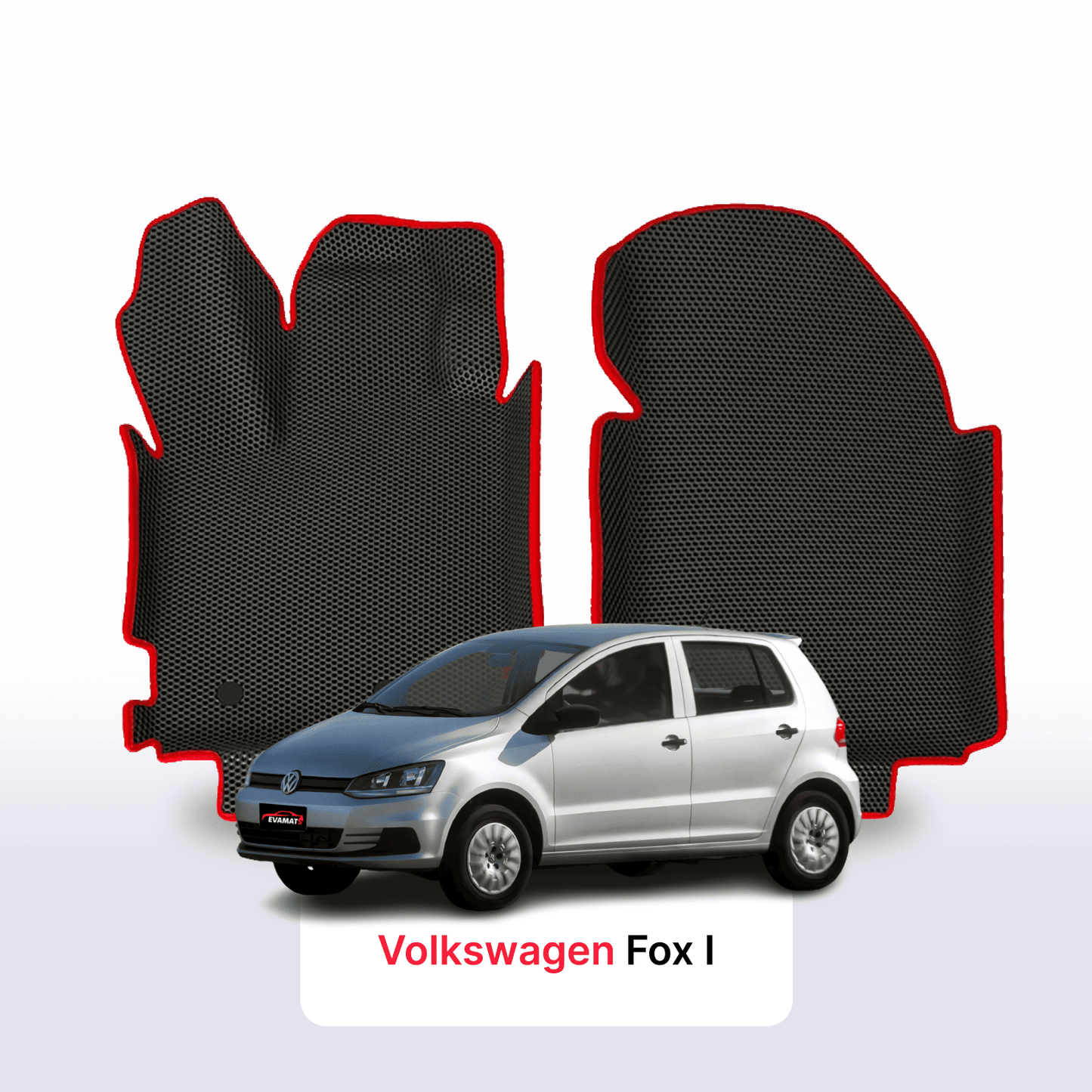 Fußmatten EVA für Volkswagen Fox I gen 2003-2021 jahr SCHÄGHECK 5 türer